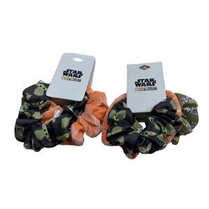 Star wars mandalorian hair scrunches 2 Packs (6pcs Total)